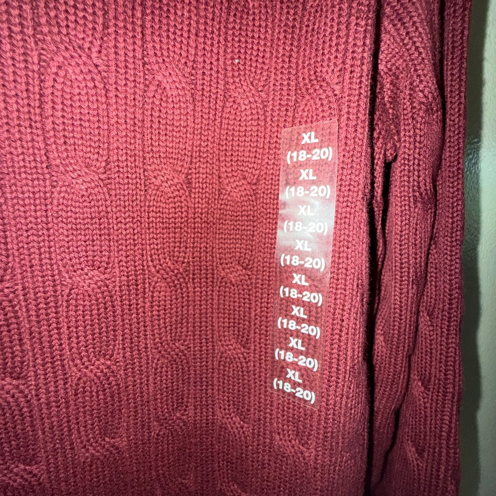 Polo Ralph Lauren Burgundy Knit Sweater